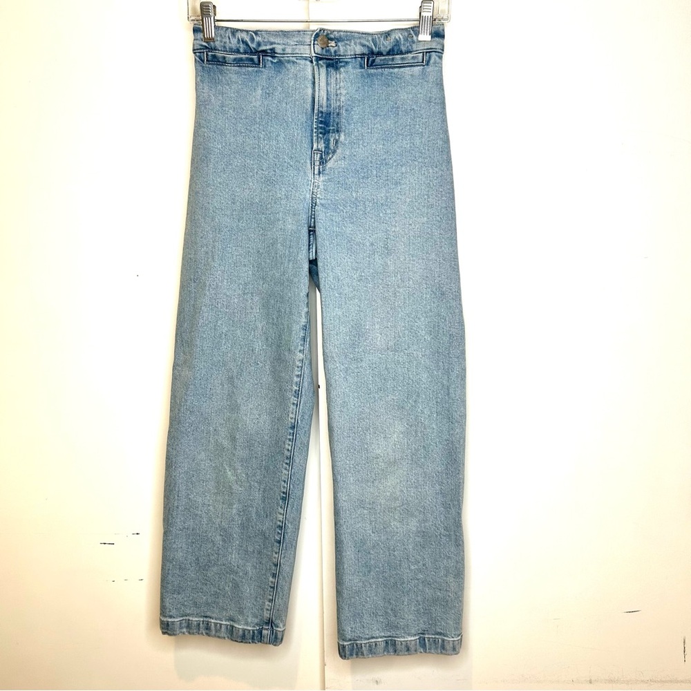 MADEWELL The Emmett Wide-Leg Crop Jean: Welt Pocket Edition